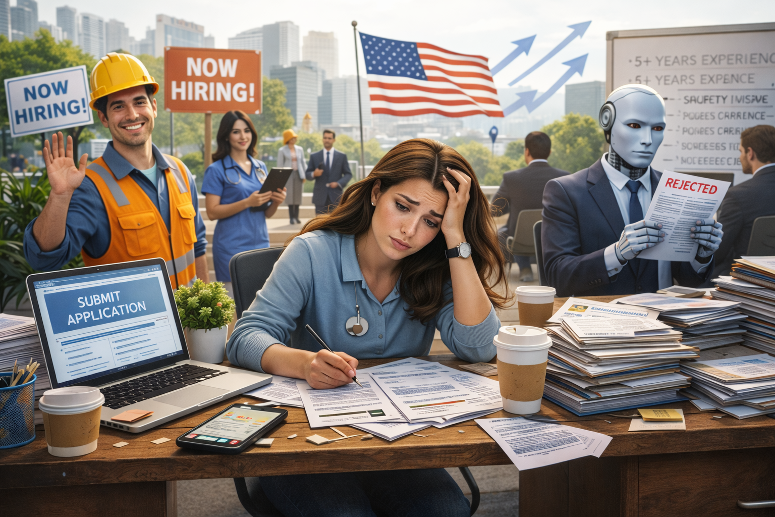 Good news: The US job market is still strong. Bad news: Getting hired is still a full-time job.